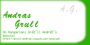 andras grull business card